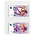Insert sheets - Karat (K02), 2 compartment(s): 105 x 100 mm - Transparent 4 Rings - dim: 170 x 220 mm ■ per 10 pcs.