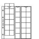 Coin sheets - Karat (K4W), 30 compartment(s): Ø 30 mm - Transparent 4 Rings - dim: 200 x 250 mm ■ per 5 pcs.