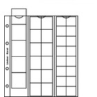 Coin sheets - Karat (K5R), 33 compartment(s): Ø 38/30/22 mm - Transparent 4 Rings - dim: 200 x 250 mm ■ per 5 pcs.