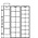 Coin sheets - Karat (K5W), 33 compartment(s): Ø 38/20/22 mm - Transparent 4 Rings - dim: 200 x 250 mm ■ per 5 pcs.