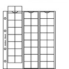 Coin sheets - Karat (K6R), 48 compartment(s): Ø 22 mm - Transparent 4 Rings - dim: 200 x 250 mm ■ per 5 pcs.
