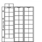 Münzkblätter - Karat (K6W), 48 er Einteilung: Ø 22 mm - Transparent4 Ringe - Abm: 200 x 250 mm ■ pro 5 Stück
