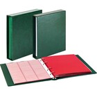 Album Karat 1106 (E), incl. 10 feuilles (K2R(3x), K3R(2x), K4R, K5R, K6R(2x), KR8) - qui convient pour div. Ø mm - Vert, incl boite de protection - 4 Anneaux - Dim: 210 x 225 x 35 mm ■ par jeu