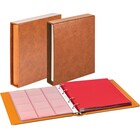 Album Karat 1106 (E), incl. 10 feuilles (K2R(3x), K3R(2x), K4R, K5R, K6R(2x), KR8) - qui convient pour div. Ø mm - Marron clair, incl boite de protection - 4 Anneaux - Dim: 210 x 225 x 35 mm ■ par jeu