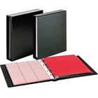 Album Karat 1106 (E), incl. 10 feuilles (K2R(3x), K3R(2x), K4R, K5R, K6R(2x), KR8) - qui convient pour div. Ø mm - Noir, incl boite de protection - 4 Anneaux - Dim: 210 x 225 x 35 mm ■ par jeu
