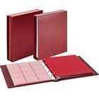 Album Karat 1106 (E), incl. 10 sheets (K2R(3x), K3R(2x), K4R, K5R, K6R(2x), KR8) - suitable for div. Ø mm - Wine red, incl slipcase - 4 Rings - Dim: 210 x 225 x 35 mm ■ per set