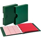 Album Karat 1106 (EK), incl. 10 bladen (K2R(3x), K3R(2x), K4R, K5R, K6R(2x), KR8) - geschikt voor div. Ø mm - Groen, incl cassette - 4 Rings - Afm: 210 x 225 x 35 mm ■ per set