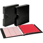 Album Karat 1106 (EK), incl. 10 feuilles (K2R(3x), K3R(2x), K4R, K5R, K6R(2x), KR8) - qui convient pour div. Ø mm - Noir, incl boite de protection - 4 Anneaux - Dim: 210 x 225 x 35 mm ■ par jeu