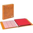 Album Karat 1106 (M), incl. 10 sheets (K2R(3x), K3R(2x), K4R, K5R, K6R(2x), KR8) - suitable for div. Ø mm - Light brown - 4 Rings - Dim: 210 x 225 x 35 mm ■ per set