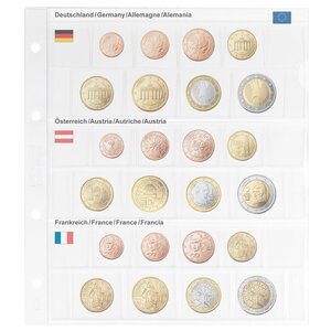 Coin sheets - Karat 1108 ( 2), suitable for: sheets - Pre-printed4 Rings