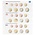 Coin sheets - Karat 1108 ( 2), suitable for: Euro (sets) - Pre-printed 4 Rings - dim: 188 x 210 mm ■ per pc.