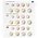 Coin sheets - Karat 1108 ( 7), suitable for: Euro (sets) - Pre-printed 4 Rings - dim: 188 x 210 mm ■ per pc.