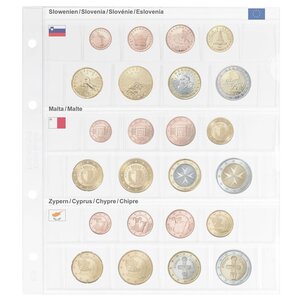 Coin sheets - Karat 1108 (16), suitable for: sheets - Pre-printed4 Rings