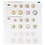 Coin sheets - Karat 1108 (22), suitable for: sheets - Pre-printed4 Rings