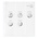 Coin sheets - Karat 1108D ( 2), suitable for: 10 Euro - Pre-printed 4 Rings - dim: 188 x 210 mm ■ per pc.