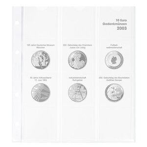 Muntenbladen - Karat 1108D ( 3), geschikt voor: bladen - Voorbedrukt 4 Rings