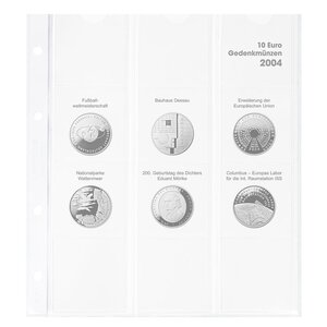 Feuilles de Monnaies - Karat 1108D ( 4), qui convient pour: feuilles - Pré-imprimé4 Anneaux