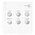 Coin sheets - Karat 1108D ( 5), suitable for: 10 Euro - Pre-printed 4 Rings - dim: 188 x 210 mm ■ per pc.