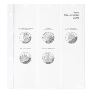 Muntenbladen - Karat 1108D ( 6), geschikt voor: bladen - Voorbedrukt 4 Rings
