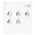 Coin sheets - Karat 1108D ( 8), suitable for: 10 Euro - Pre-printed 4 Rings - dim: 188 x 210 mm ■ per pc.