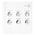 Coin sheets - Karat 1108D ( 9), suitable for: 10 Euro - Pre-printed 4 Rings - dim: 188 x 210 mm ■ per pc.