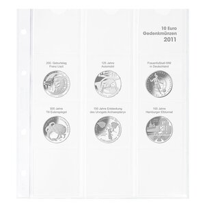 Coin sheets - Karat 1108D (11), suitable for: sheets - Pre-printed4 Rings