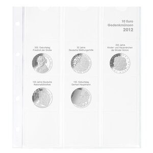 Coin sheets - Karat 1108D (12), suitable for: sheets - Pre-printed4 Rings