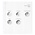 Muntenbladen - Karat 1108D (15), geschikt voor: 10 Euro - Voorbedrukt 4 Rings - afm: 188 x 210 mm ■ per stuk