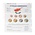 Coin sheets - Karat 1109 (18), suitable for: Euro (sets) - Pre-printed 4 Rings - dim: 188 x 210 mm ■ per pc.