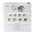 Coin sheets - Karat 1109 (51), suitable for: Euro (sets) - Pre-printed 4 Rings - dim: 188 x 210 mm ■ per pc.