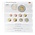 Coin sheets - Karat 1109 (52), suitable for: Euro (sets) - Pre-printed 4 Rings - dim: 188 x 210 mm ■ per pc.