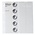 Coin sheets - Karat 1110 ( 1), suitable for: 10 Euro - Pre-printed 4 Rings - dim: 188 x 210 mm ■ per pc.