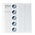 Coin sheets - Karat 1110 ( 3), suitable for: 10 Euro - Pre-printed 4 Rings - dim: 188 x 210 mm ■ per pc.