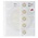 Coin sheets - Karat 1114 ( 2), suitable for: 2 Euro - Pre-printed 4 Rings - dim: 188 x 210 mm ■ per pc.