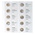 Muntenbladen - Karat 1118 ( 1), geschikt voor: 2 Euro - Voorbedrukt 4 Rings - afm: 188 x 210 mm ■ per stuk