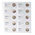 Feuilles de Monnaies - Karat 1118 ( 2), qui convient pour: 2 Euro - Pré-imprimé 4 Anneaux - dim: 188 x 210 mm ■ par pc.