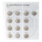 Muntenbladen - Karat 1118 ( 3), geschikt voor: 2 Euro - Voorbedrukt 4 Rings - afm: 188 x 210 mm ■ per stuk