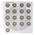 Muntenbladen - Karat 1118 ( 8), geschikt voor: 2 Euro - Voorbedrukt 4 Rings - afm: 188 x 210 mm ■ per stuk