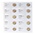 Feuilles de Monnaies - Karat 1118 ( 9), qui convient pour: 2 Euro - Pré-imprimé 4 Anneaux - dim: 188 x 210 mm ■ par pc.