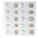 Feuilles de Monnaies - Karat 1118 (16), qui convient pour: 2 Euro - Pré-imprimé 4 Anneaux - dim: 188 x 210 mm ■ par pc.