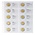 Münzkblätter - Karat 1118 (17), geeignet für: 2 Euro - Vordrucke4 Ringe - Abm: 188 x 210 mm ■ pro Stück