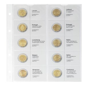 Münzkblätter - Karat 1118 (19), geeignet für: Blätter - Vordrucke4 Ringe