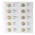 Münzkblätter - Karat 1118 (19), geeignet für: 2 Euro - Vordrucke4 Ringe - Abm: 188 x 210 mm ■ pro Stück