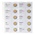 Coin sheets - Karat 1118 (20), suitable for: 2 Euro - Pre-printed 4 Rings - dim: 188 x 210 mm ■ per pc.