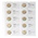 Feuilles de Monnaies - Karat 1118 (21), qui convient pour: 2 Euro - Pré-imprimé 4 Anneaux - dim: 188 x 210 mm ■ par pc.