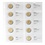 Coin sheets - Karat 1118 (21), suitable for: sheets - Pre-printed4 Rings