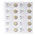 Feuilles de Monnaies - Karat 1118 (24), qui convient pour: 2 Euro - Pré-imprimé 4 Anneaux - dim: 188 x 210 mm ■ par pc.