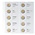 Coin sheets - Karat 1118 (27), suitable for: 2 Euro - Pre-printed 4 Rings - dim: 188 x 210 mm ■ per pc.