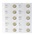 Coin sheets - Karat 1118 (30), suitable for: 2 Euro - Pre-printed 4 Rings - dim: 188 x 210 mm ■ per pc.