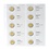 Coin sheets - Karat 1118 (33), suitable for: sheets - Pre-printed4 Rings